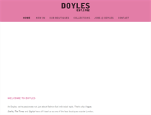 Tablet Screenshot of doylesfashion.com